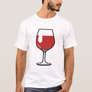 T-shirt verre vin rouge pinnard alcool 4