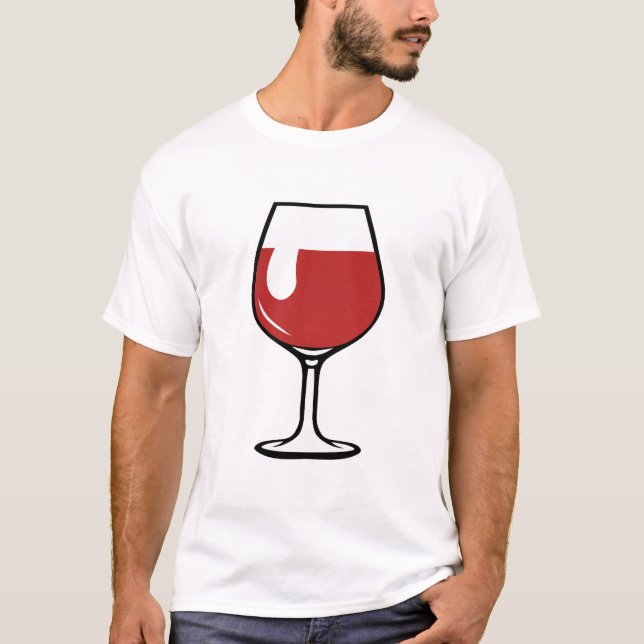 T-shirt verre vin rouge pinnard alcool 4 (Devant)