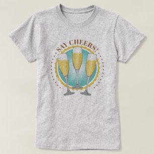 T-Shirt Verres à Champagne