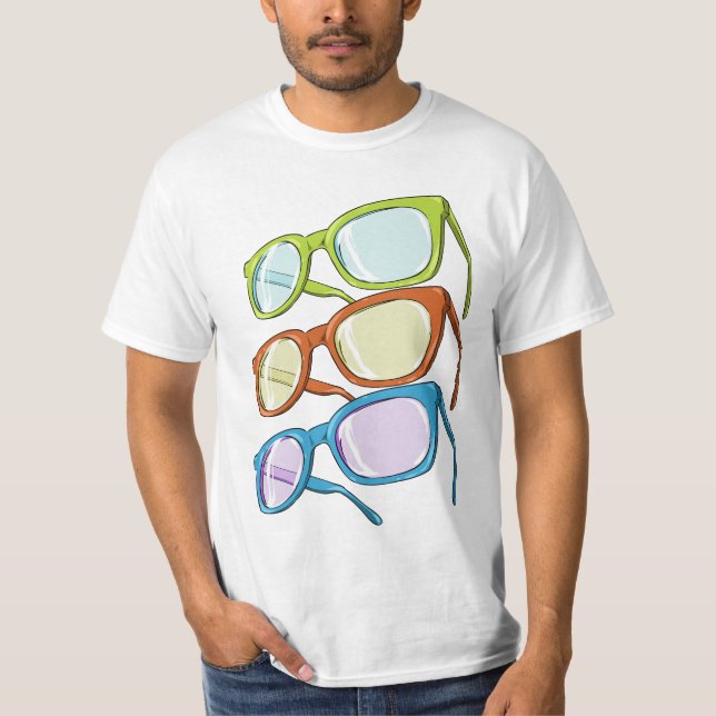 T-shirt Verres colorés (Devant)