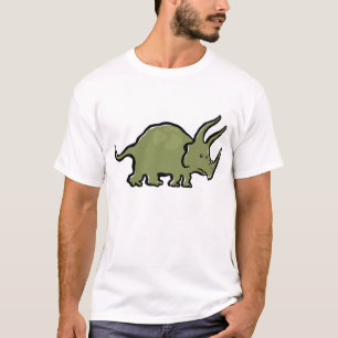 T-shirt verres de port de triceratops