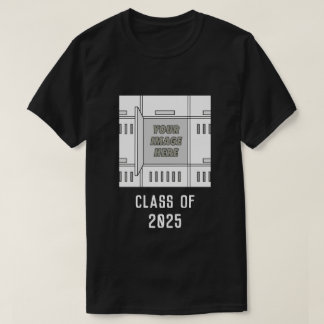 T-shirt Verrouillage blanc du cadre de verrou ouvert perso