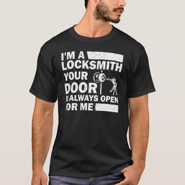 T-shirt Verrouillage serrure outils serrure serrure serrur (Devant)
