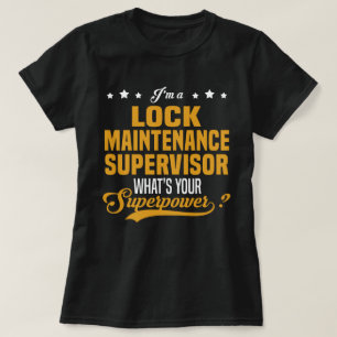 T-shirt Verrouiller le superviseur de maintenance