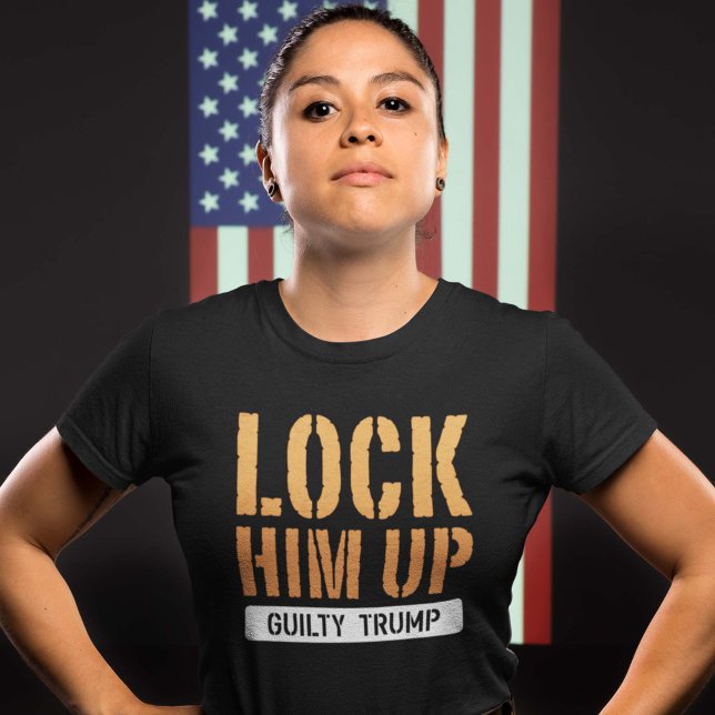 T-shirt Verrouiller Trump coupable (Créateur téléchargé)