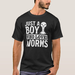 T-shirt Vers de Compost Lombric  Je Suis Juste Un Garçon Q