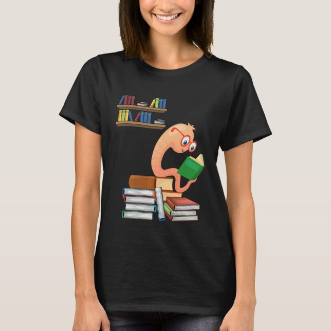 T-shirt Vers de livre du lecteur (Devant)