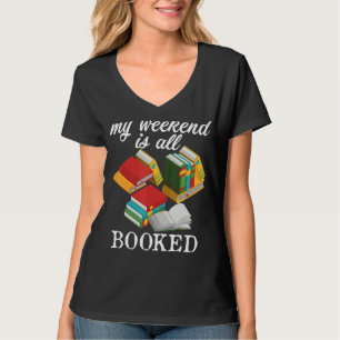 T-shirt Vers De Livres Bibliothèques De Livres Mon Week-En