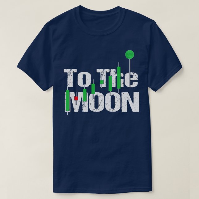 T-shirt Vers la lune Crypto Trading Hodl Graphique Stock (Design devant)