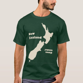 T-shirt vers le bas dessous