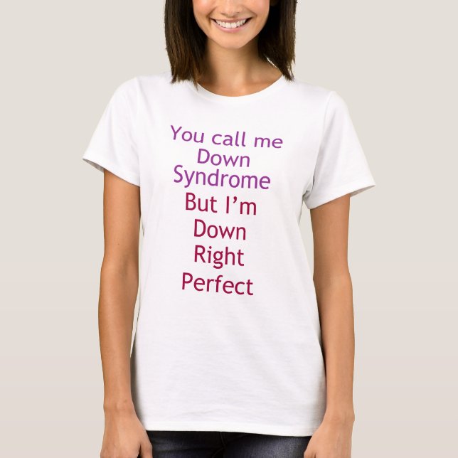 T-shirt Vers le bas droit perfectionnez… (Devant)