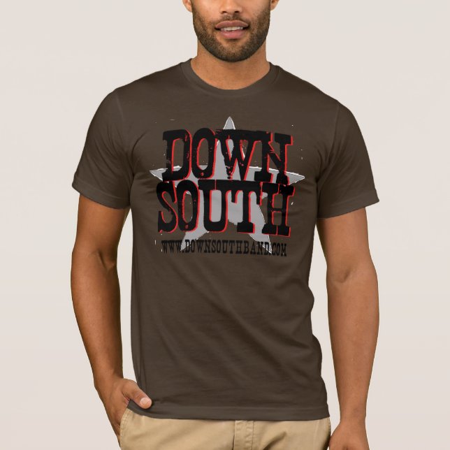 T-shirt Vers le bas étoile de sud - customisée (Devant)