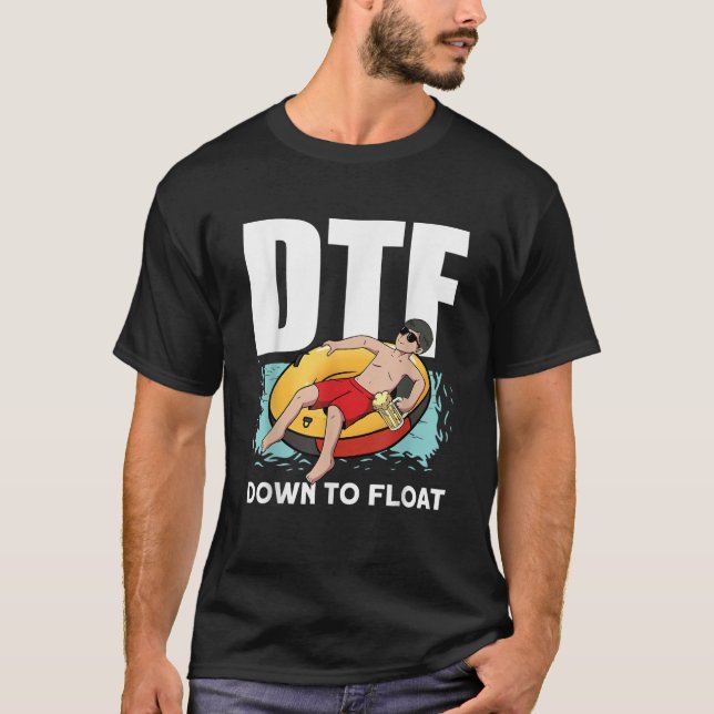 T-shirt Vers le bas flottant (Devant)