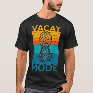 T-shirt Vers Le Bas Mode Vacay Ananas Swinger Couple Re