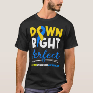T-shirt Vers le bas, vers la droite, une sensibilisation p