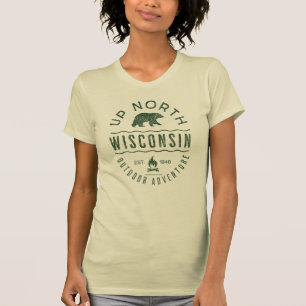 T-shirt Vers le nord du Wisconsin