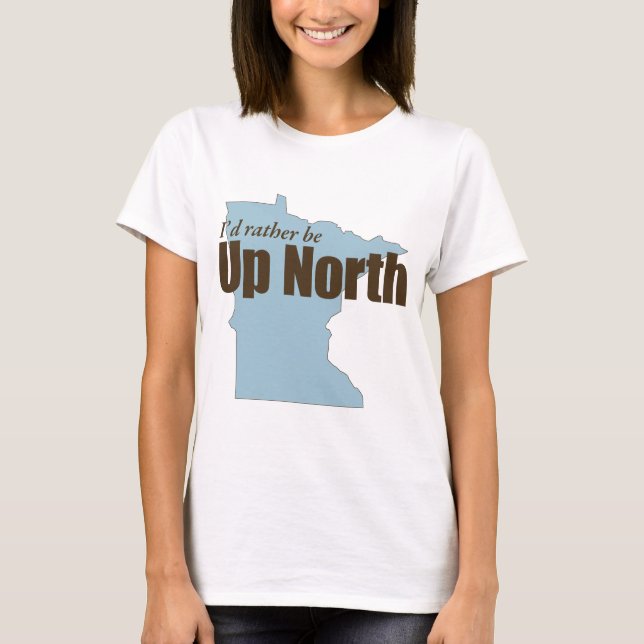 T-shirt Vers le nord - Minnesota (Devant)