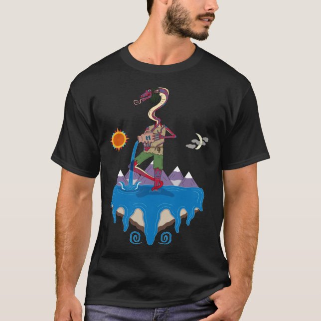 T-shirt Verseau Astrologie Cosmique Tripant (Devant)