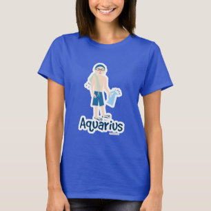 T-shirt Verseau Mignon Signe de Porte-Eau Dessin Animé