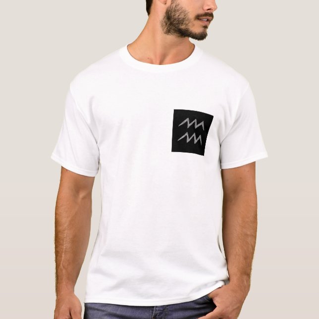 T-shirt Verseau. Signe d'astrologie de zodiaque (Devant)