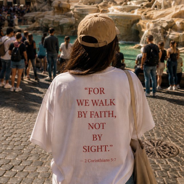 T-shirt verset biblique 2 Corinthiens 5:7 (Créateur téléchargé)