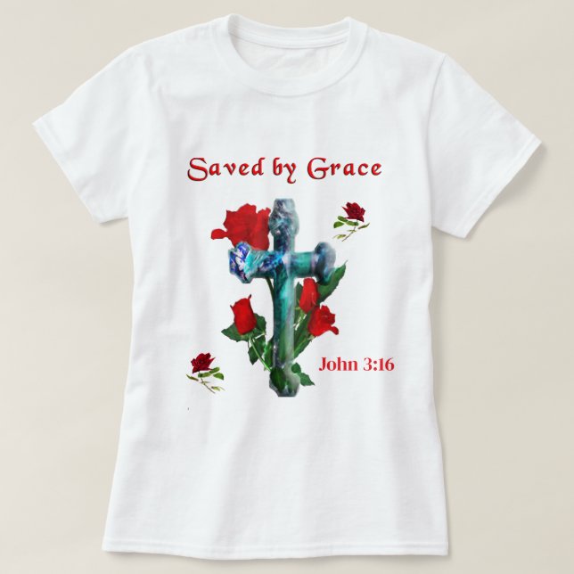 T-shirt Verset biblique Jean 3:16 (Design devant)