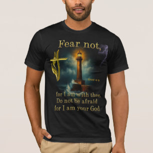 T-shirt Verset biblique Ne crains pas car je suis avec toi