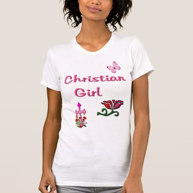 T-shirt verset biblique pour fille chrétienne (Devant)