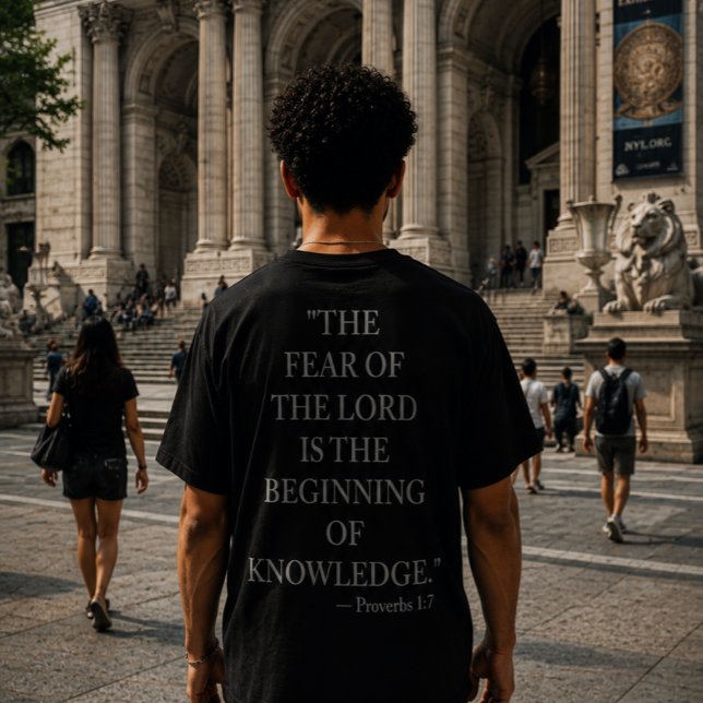 T-Shirt verset biblique Proverbes 1:7 (Créateur téléchargé)
