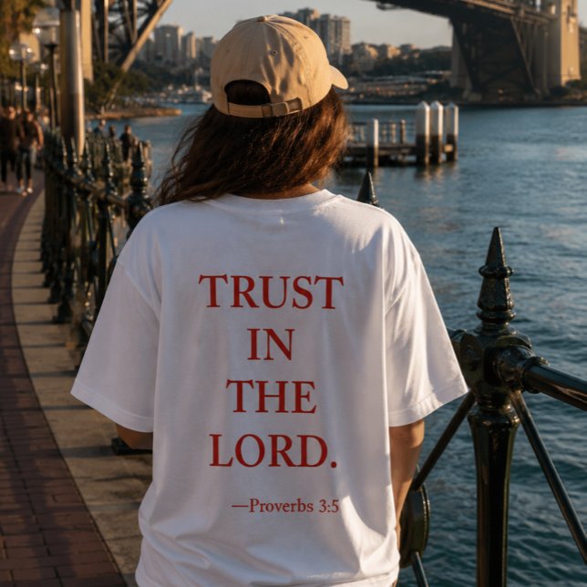 T-shirt verset biblique Proverbes 3:5 (Créateur téléchargé)