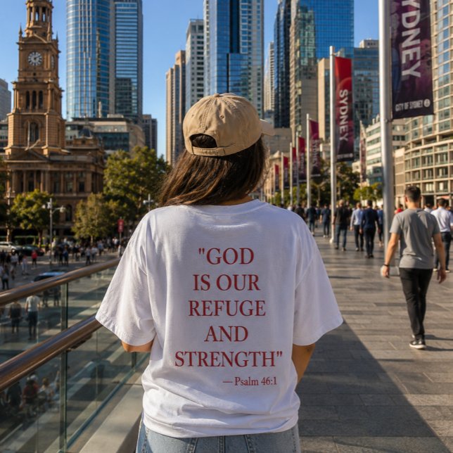T-Shirt verset biblique Psaume 46:1 (Créateur téléchargé)