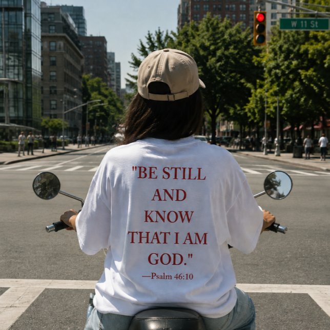 T-Shirt verset biblique Psaume 46:10 (Créateur téléchargé)