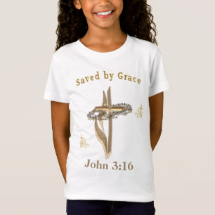T-Shirt Verset biblique sauvé par Grace