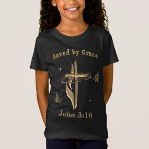 T-Shirt Verset biblique sauvé par Grace