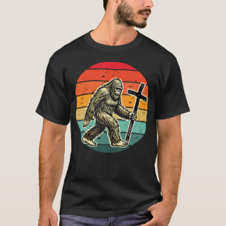 T-shirt Verset de la Bible Jésus Bigfoot Sasquatch Foi chr