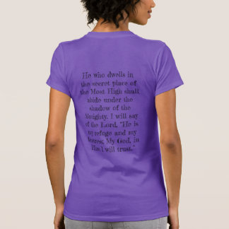 T-shirt verset de la bible Psaume 91:1-2