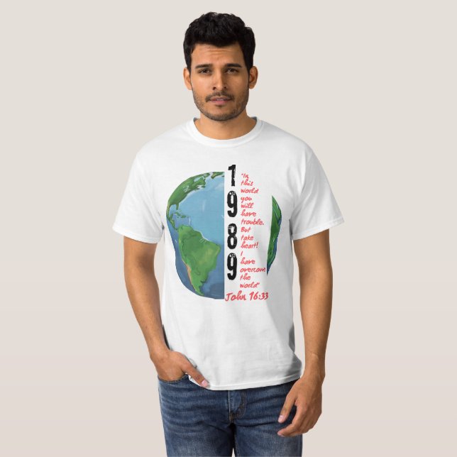 T-shirt Verset Jean 16:33 (Devant entier)