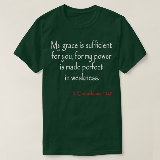 T-shirt Versets bibliques 2 Corinthiens (Design devant)