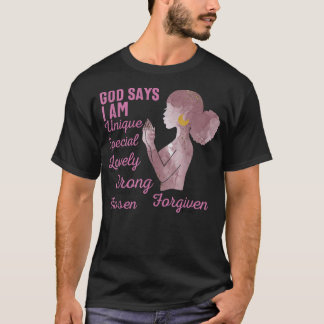 T-shirt Versets bibliques de motivation pour les femmes af