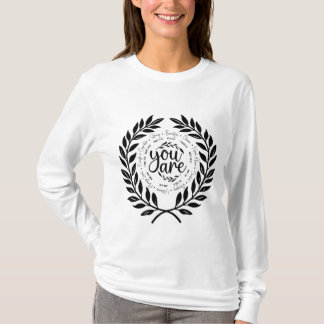 T-shirt Versets de la Bible Inspirationnelle Religieuse "V
