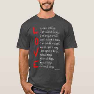 T-shirt Versets de l'Amour chrétien - Sang du Christ -