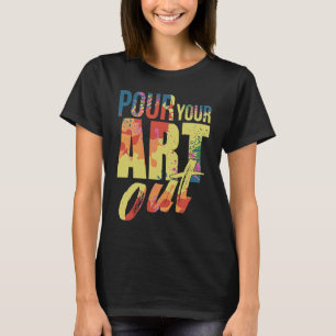 T-shirt versez votre peinture d'artiste