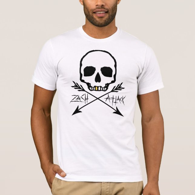 T-shirt Version 1 de crâne de dent d'or (Devant)