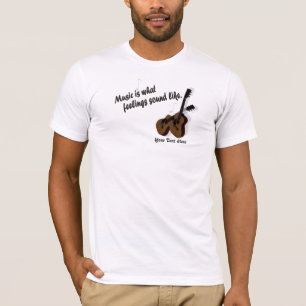 T-shirt Version #2 de guitare - à de quels sentiments