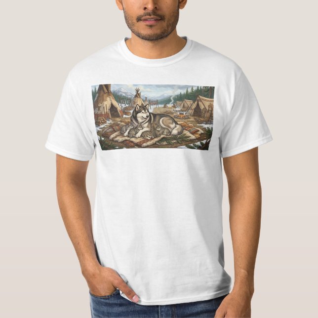 T-shirt Version 2 de la mère Malamute (Devant)