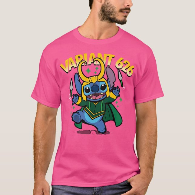 T-shirt Version 626 Stitch Cute Alien Loki Variant (Devant)