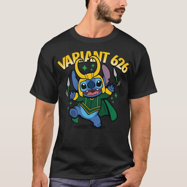 T-shirt Version 626 Stitch Cute Alien Loki Variant (Devant)