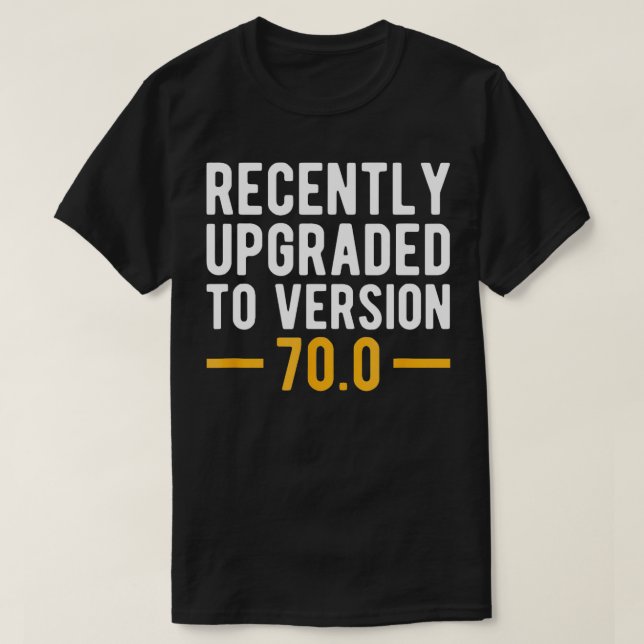 T-shirt Version 700 70e cadeau d'anniversaire 70 ans Geek (Design devant)