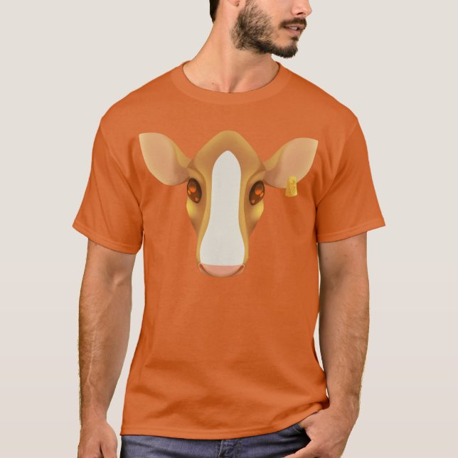 T-shirt Version C de l'art de la vache sans lignes (Devant)