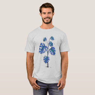 T-shirt Version de bleu de deliciosa de Monstera